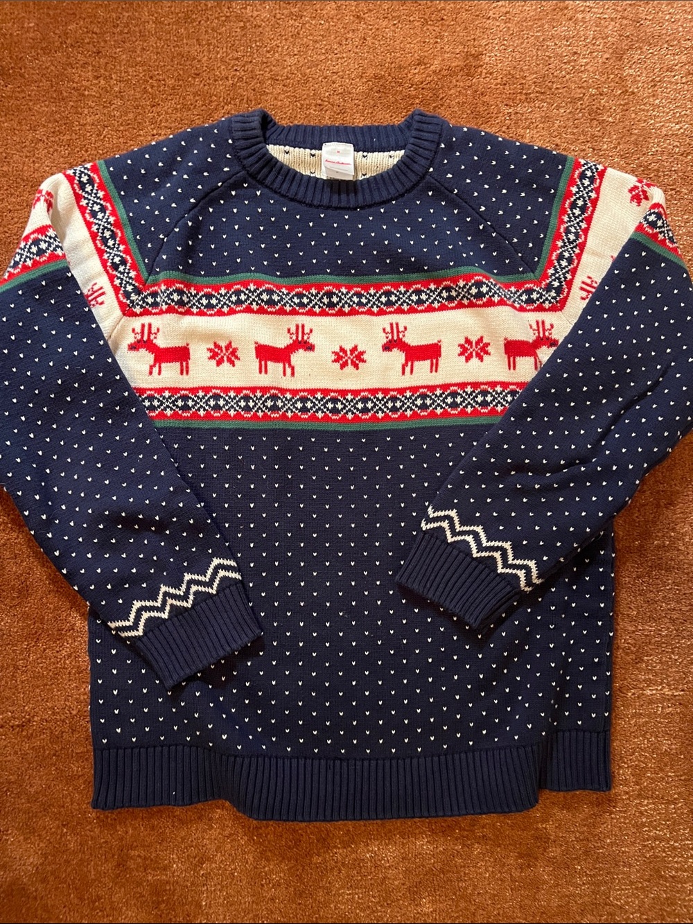 Hanna Andersson Sz M Cotton Deer Sweater